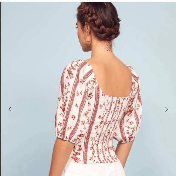 Reformation Romi Linen Top, Size 4 - SOLD OUT STYLE - Picture 2 of 5